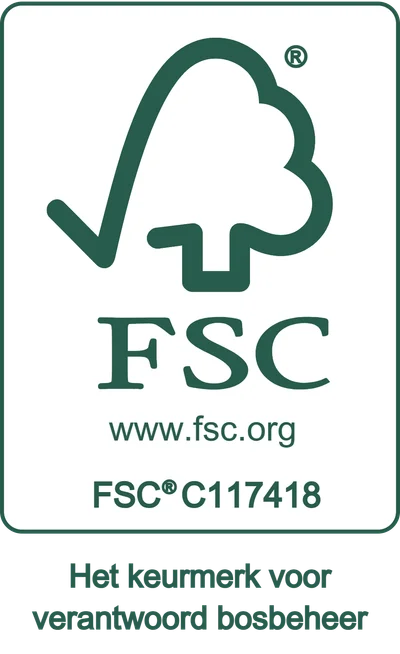 Logo van de FSC-certificering voor verantwoord hout