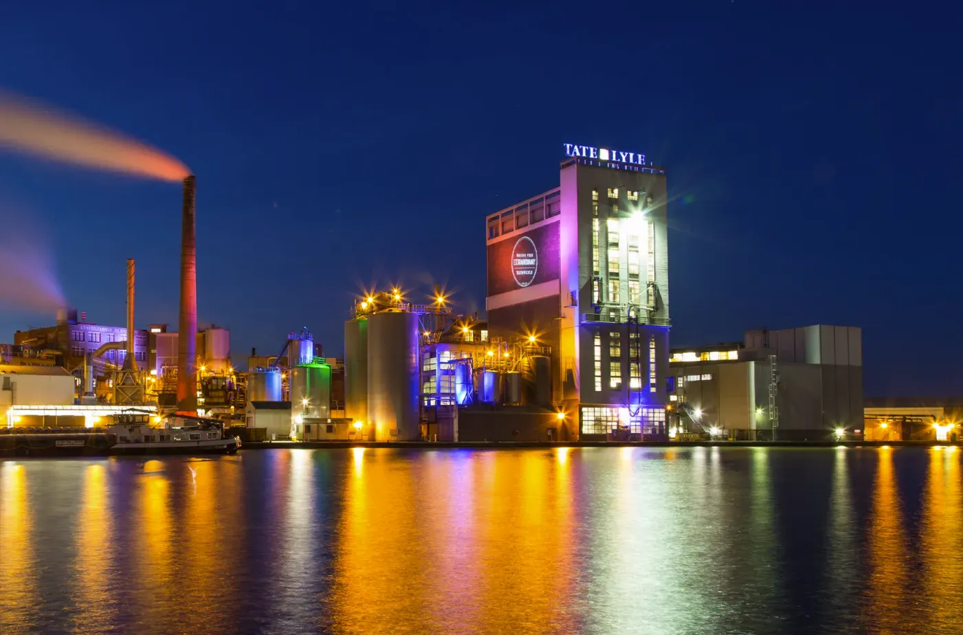 Industrieterrein van Tate & Lyle in Koog aan de Zaan